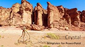  Presentation with solomon - Beautiful slides featuring solomon-pillars-of-timna-park backdrop and a coral colored foreground