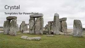  Presentation with stonehenge - Colorful PPT layouts enhanced with solstice - view of the stonehenge stones backdrop and a white colored foreground