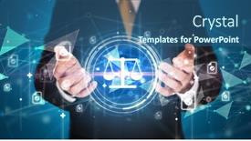  Presentation with strategy plan - Beautiful PPT theme featuring solution-concept-in-the-hands backdrop and a ocean colored foreground