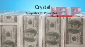  Presentation with refugee immigration crisis as foreign - Presentation design consisting of solution description - help crisis concept background and a  colored foreground