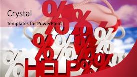  Presentation with crisis - Amazing slide deck having solution description - help in finance crisis backdrop and a  colored foreground