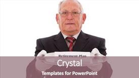  Presentation with best solution - Beautiful presentation featuring solution for a retirement plan backdrop and a  colored foreground