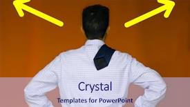  Presentation with problem solution - Presentation theme with solution to a problem background and a sky blue colored foreground