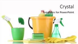  Presentation with blank whiteboard isolated on white - Audience pleasing slide set consisting of solvent chemicals - cleaning products isolated on white backdrop and a pink colored foreground