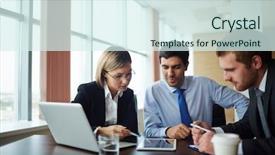  Presentation with solving - Slide deck with solving problems background and a sky blue colored foreground