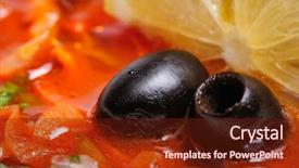  Presentation with russian greyhound - Colorful presentation design enhanced with solyanka aka saltwort or barilla backdrop and a  colored foreground