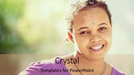  Presentation with african american girl power business - Theme having poor black race - african girl background and a  colored foreground