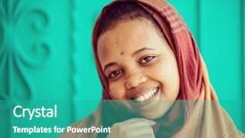  Presentation with muslim - PPT theme consisting of poor black race - african muslim girl background and a  colored foreground