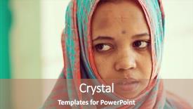  Presentation with muslim - Cool new PPT layouts with poor black race - african muslim girl backdrop and a coral colored foreground
