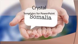  Presentation with somalia - Presentation featuring somalia written on a speechbubble background and a lemonade colored foreground