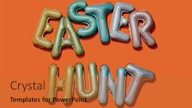  Presentation with balloons - Presentation featuring some-alphabet-shaped-balloons background and a red colored foreground