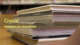  Presentation with books - Beautiful presentation featuring some books in the libary backdrop and a tawny brown colored foreground