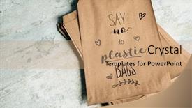  Presentation with brown paper bag - Amazing presentation theme having some brown paper bag backdrop and a coral colored foreground