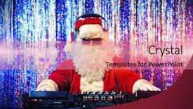  Presentation with christmas lights - Presentation featuring some christmas cheer disco lights background and a coral colored foreground