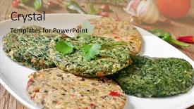  Presentation with veggie - Audience pleasing presentation theme consisting of  backdrop and a  colored foreground