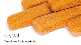  Presentation with fish processing - PPT layouts with some fish sticks background and a white colored foreground