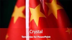  Presentation with communist china - Audience pleasing presentation theme consisting of some flags of china backdrop and a crimson colored foreground