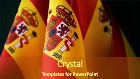 Presentation with spain - Cool new PPT theme with some flags of spain backdrop and a tawny brown colored foreground
