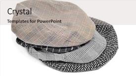  Presentation with lgbt diversity rainbow flag isolated - Cool new slides with sunstroke - some flat caps and bonnets backdrop and a light gray colored foreground