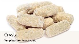  Presentation with frozen - Presentation theme enhanced with some frozen spanish croquettes background and a lemonade colored foreground