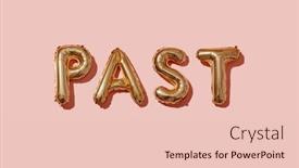  Presentation with balloons - Presentation theme enhanced with some-golden-letter-shaped-balloons background and a lemonade colored foreground