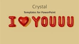  Presentation with balloons - Theme having some-letter-shaped-balloons-forming background and a lemonade colored foreground