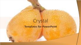  Presentation with 3d white - Colorful slide deck enhanced with some-loquats-on-a-white backdrop and a yellow colored foreground