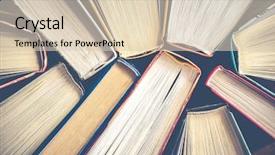  Presentation with old book - Colorful presentation theme enhanced with some old books used hardback backdrop and a lemonade colored foreground