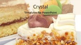  Presentation with spanish - Colorful PPT theme enhanced with some pieces of mona de pascua a typical spanish easter cake backdrop and a lemonade colored foreground