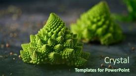  Presentation with heads - Audience pleasing PPT layouts consisting of some-raw-baby-romanesco-broccoli backdrop and a tawny brown colored foreground