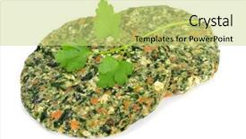  Presentation with veggie - PPT theme enhanced with  background and a  colored foreground