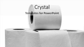  Presentation with toilet - Cool new slides with some rolls of toilet paper backdrop and a white colored foreground