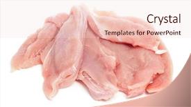 Presentation with chicken - Amazing presentation theme having some slices of chicken meat backdrop and a lemonade colored foreground
