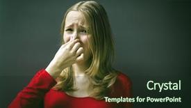  Presentation with red - Slides having something stinks bad smell situation background and a wine colored foreground