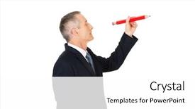  Presentation with writing - Cool new PPT layouts with something with big red pencil backdrop and a  colored foreground