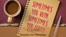  Presentation with personal development - Presentation consisting of sometimes-you-win-sometimes background and a gold colored foreground