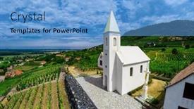  Presentation with hungary - Slides featuring somlo-hungary-vineyard-in-wine background and a light blue colored foreground