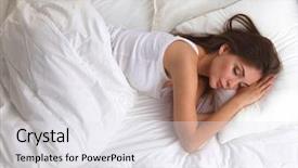  Presentation with horses and girl - PPT layouts with sommeil - beautiful girl sleeps background and a white colored foreground