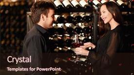  Presentation with wine tasting - Slide deck having pharmacy - african olive olea europaea ssp background and a dark gray colored foreground.