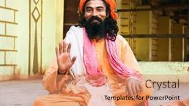  Presentation with spiritual - Cool new presentation theme with somnath-india-13-january-spiritual backdrop and a coral colored foreground