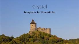  Presentation with border - Slides having somoska-castle-on-slovakia-hungarian background and a light blue colored foreground