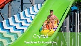  Presentation with water park - Cool new presentation with son - having fun water backdrop and a seafoam green colored foreground
