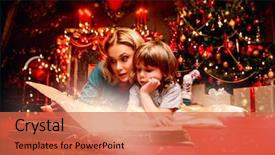  Presentation with book fair - Presentation featuring son are reading a book background and a red colored foreground