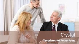  Presentation with notary - Colorful presentation theme enhanced with son consulting notary public backdrop and a coral colored foreground