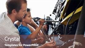  Presentation with teaching - Presentation theme enhanced with son how to use tool background and a violet colored foreground