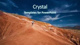  Presentation with mars - PPT theme consisting of son in valley of mars background and a  colored foreground