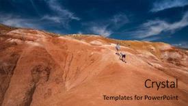  Presentation with mars - Presentation theme enhanced with son in valley of mars background and a  colored foreground