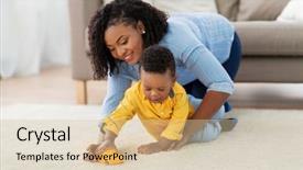  Presentation with african american baby - Amazing presentation theme having son playing with toy car backdrop and a lemonade colored foreground