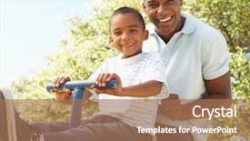  Presentation with seesaw - Colorful slides enhanced with son riding on seesaw backdrop and a coral colored foreground