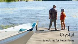  Presentation with rear view of bodyguard - PPT theme with powtoon - rear view of dad background and a soft green colored foreground